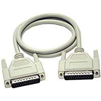 C2G 2m DB25 M-M Cable - Cable de Impresora (2 m- Macho-Macho- Beige- 247 g)